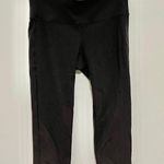 Athleta Black Cropped Workout Leggings Sporty Pants Photo 1