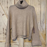 Philosophy  Turtleneck Knit Sweater Ivory Taupe Pullover Size Medium‎ Photo 0