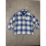 Outerknown NWT Women's  Coat Medium Cloud Weave Button Blanket Shirt Blue Shacket Photo 2