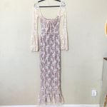 House Of CB  S A-C  'Delilah' Vintage Cream Lace Maxi Dress NWOT Photo 4