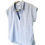 J Jill Henley Dolman Sleeve Striped Blue White Blouse Relaxed Fit Everyday Top Size undefined Photo 2