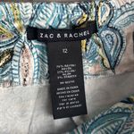 Zac & Rachel Blue and Yellow Flat Front spandex Shorts Size 12 Photo 1