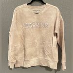 Lacausa NWT  Anthro cream/white tie dye Crewneck sweatshirt size small Photo 0