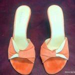 Franco Sarto Slide Tangerine/Yellow Sandal Size 7.5 Photo 1