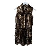 Cache Silk Leopard Animal Print Romper SZ S #2106 Photo 1