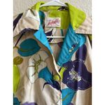 VTG 60's INDORABLES of CALIFORNIA MOD Bright Floral‎ Jacket Shirt Shacket S Photo 5