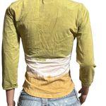 Pulp women's wrap over 3/4 sleeve tea leaf bronze shirt M Multiple Size M Photo 4