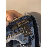 Forever 21  Contemporary Skirt Zip Fly Denim Jean Cut Off Mini Medium NWOT Photo 4