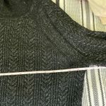 International concepts INC Vtg Turtleneck Sweater Small sz Black Metallic Chunky Knit Indie Sleaze Y2K Photo 4