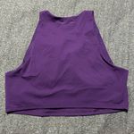 Outdoor Voices Zoom Cropped Tank Top Size Large Acai Purple Built In Bra Photo 1