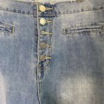 Gianni Bini  Light Wash Denim Buttonfly Front‎ Cropped Jeans Size M Photo 3