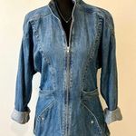 Anthropologie Elevenses Anja Denim Jacket Size Large Photo 3