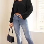SheIn Long Sleeve Crop Top Photo 5
