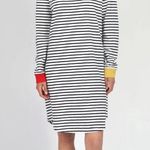 Sleepy Jones Twyla Navy & White Stripe Long Sleeve 100% Cotton XS Sleepshirt. Photo 10