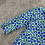 Jude Connally Marlowe Trellis Cobalt Kelly Dress Collared 3/4 Sleeve Preppy S Blue Photo 5