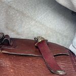 Brahmin vintage wicker and brown leather shoulder purse bag Photo 11