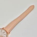 Accutime women’s watch watch rose gold case 36mm pink leather band running Photo 3