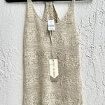NWT Story Of Love Sleeveless Wool Alexi Tank Sweater Cream Women's One Size/ S Photo 0