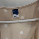 Old Navy Tan Polka Dot Midi Dress maternity ruffle sleeveless XL pockets flowy Photo 6