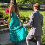Sherri Hill  Prom Dress Teal Photo 2