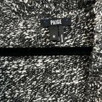 Paige  Marled Cardigan sweater, black & white sz M Photo 2