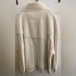 Aerie  Women’s Sz XXL‎ Cream Sherpa Holiday Hometown Quarter Zip Sweatshirt Photo 6