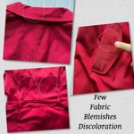 Sandro  Studio Puff Lapel Vest with Belt Ruby Red Size Large Statement Bold Photo 6