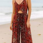 Raga Anthropologie Maxi Dress Women Small  Boho KeyHole Slit Festival Hippie Rave Photo 14