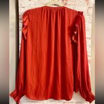 Scotch & Soda  Vibrant Red Ruffle Blouse Photo 2