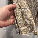 Roper Womens Large Pearl Snap Button Up Western Style Shirt Beige Paisley‎ Rodeo Tan Photo 5