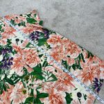 H&M  Women’s Tropical Resort Relaxed Multicolor Shortsleeve Tunic Top Dress XL Photo 12