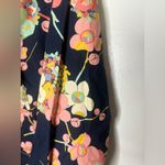 Gap women’s vintage Navy Floral print Shirt 100% cotton size Small Photo 1