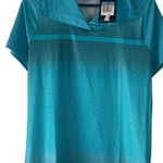 Nike Golf NWT Women's Size Medium Blue Half Button Activewear Polo Photo 0