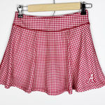 Zoozatz  Alabama Crimson Tide Gingham Flowy Skort Size Small Photo 0