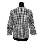 Halogen  | XS | Gingham Check Poplin Ruffle & Button Detail Tunic Top Blouse Photo 6