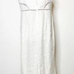ASOS NWT  lace midi dress ladder trim white Photo 7