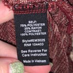 Sweet Wanderer Maroon Lace Button Detail Short Sleeve Shirt Photo 6