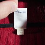 Gap VTG Y2K 100% Lambswool Cable Knit Red Turtleneck Sweater Womens M Academia * Photo 2