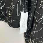ASTR NWT Floral Black and White Long Sleeve Tie Neck Flowy Top Size XL Photo 8