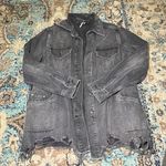 Free People  Moonchild Denim Shirt Jacket Photo 0