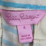Lilly Pulitzer Callahan Blu Horizon Striped Chino Shorts Cream Teal Silver 4 Photo 9