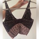 Free People  brown pink knit tank top bralette crop Photo 1
