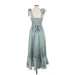 Show Me Your Mumu  Claire Midi Dress in Silver Sage Luxe Satin L NWT Photo 4
