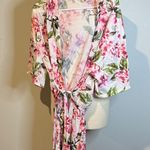 Show Me Your Mumu  Pink and Green Floral Robe Photo 0