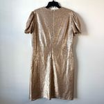 Rene Ruiz Puff Sleeve Sequins Mini Dress Gold 16 Photo 4