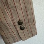 City Streets Tan Striped Blazer Size M Photo 8