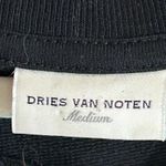 Dries Van Noten Women's Sweatshirt Black and Gold Sz Medium Photo 5