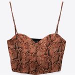 ZARA snakeskin corset top Photo 0