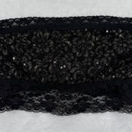 Intimately Free People Black Lace Sequin Strapless Tube Bandage Top Small Photo 0