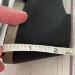 Bandolino women 8.5 open toe wedge sandals w/back strap closure black & silver Photo 7